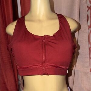 Women's Burgundy Sports Bra